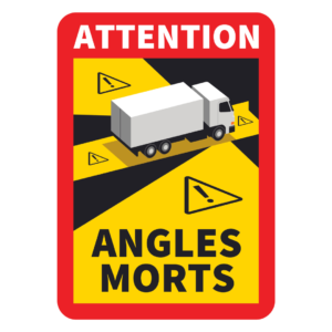 Etiquettes angles morts pour camions et poids lourds
