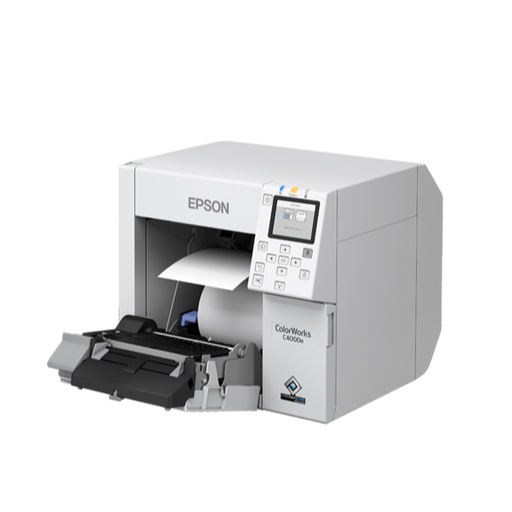 Imprimante d'étiquettes couleur EPSON CW C4000e SERIES de coté