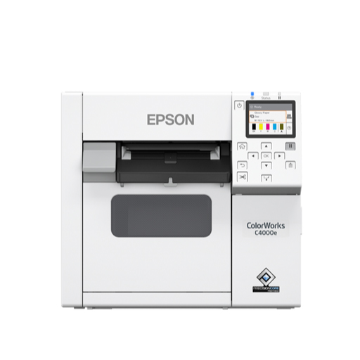 Imprimante d'étiquettes couleur EPSON CW C4000e SERIES de face